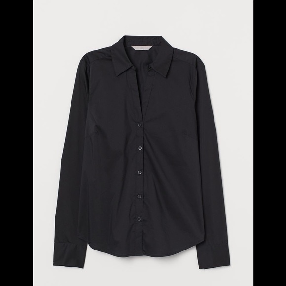 H&M black button down shirt - Picture 1 of 1